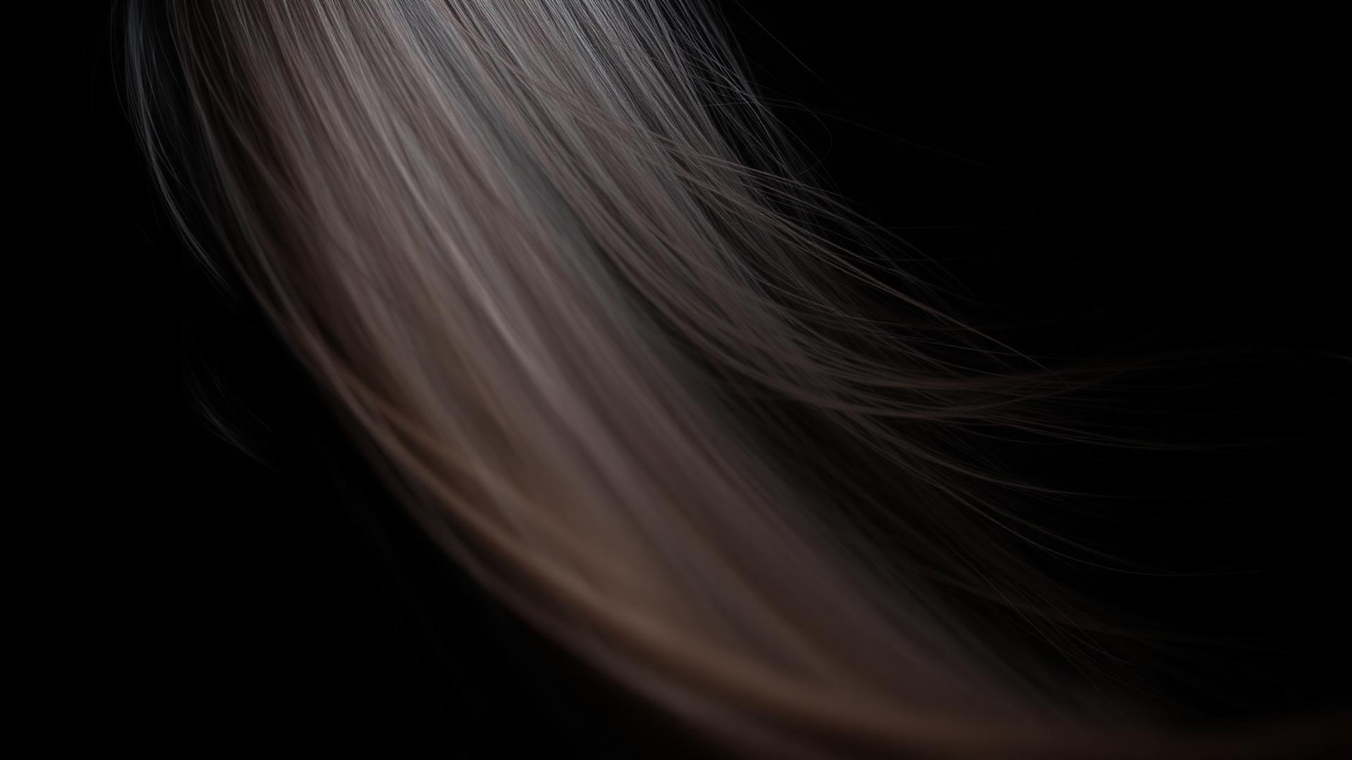 Close-up of flowing luxurious hair